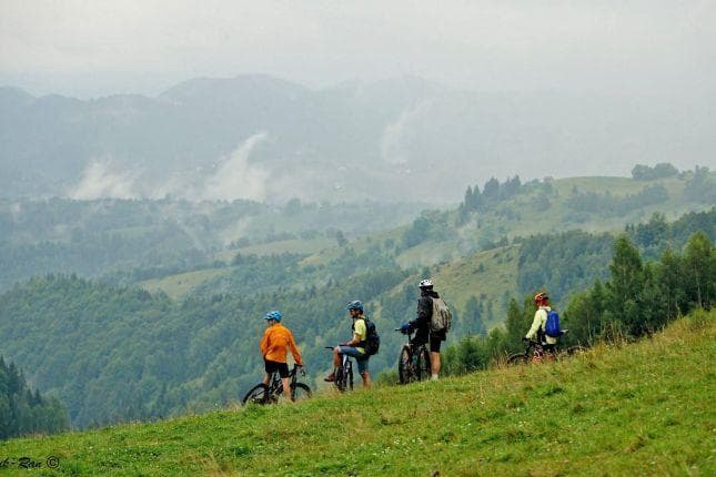 Bike trails around Brașov