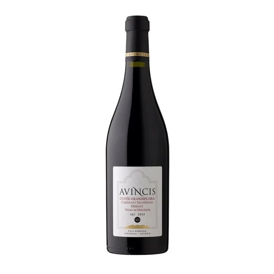 Avincis Cuvee Grandiflora • Cupaj Cabernet Sauvignon, Merlot, Negru de Dragășani • Roșu, sec • 2020